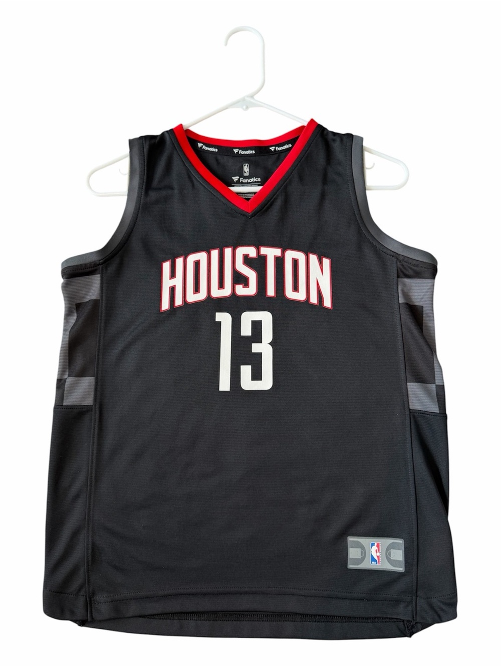 Fanatics Houston Black and Red Basketball Jersey - #13